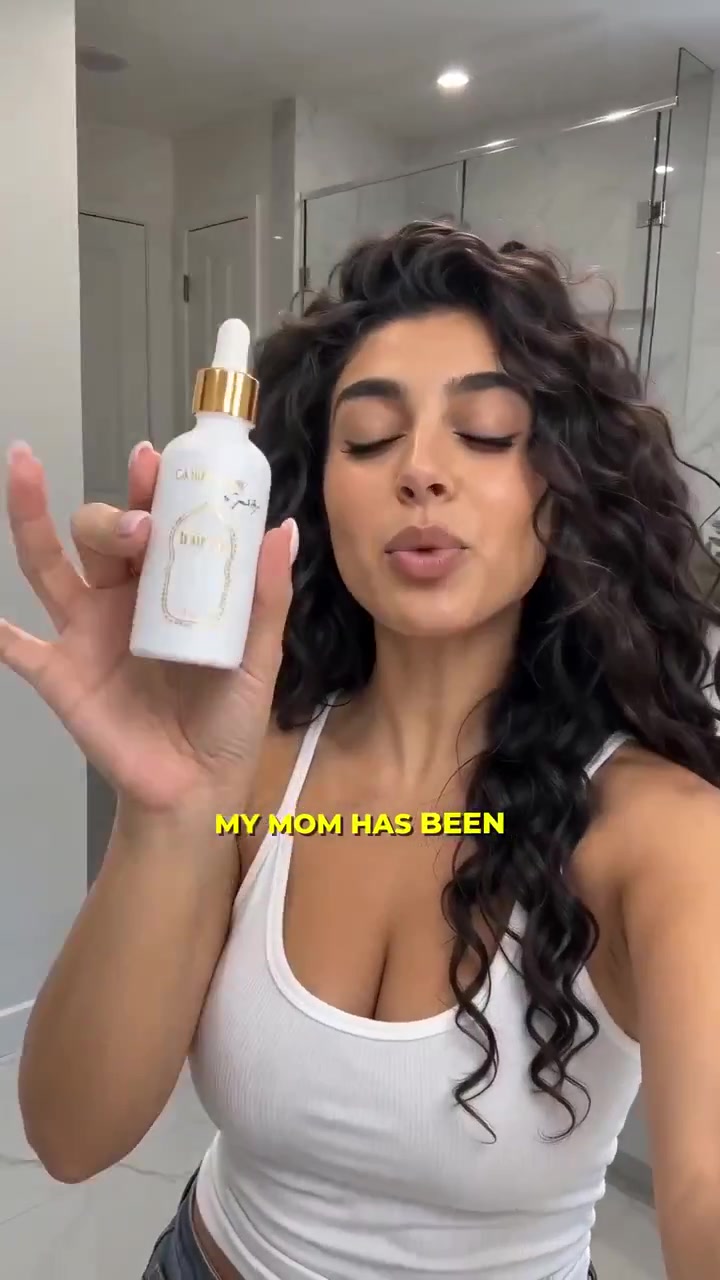 Camel Glow Nourish & Shine Hair Oil, AI UGC ad example